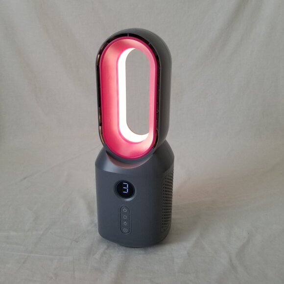 NEW IN BOX! Bladeless Oscillating Desk Fan with 3-Speeds & Adjustable LED Light - Picture 14 of 15